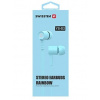 Handsfree Swissten Earbuds Rainbow YS-D2 3,5 mm modré G