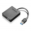 Lenovo Universal USB 3.0 to VGA/HDMI USB grafický adaptér Čierna (4X90H20061)