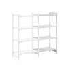 Systém zásuvných plastových regálov PREMIUM ,š x h police 900 x 500 mm