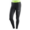 Dámske legíny Nike Pro 365 Tight - black/volt/white - Čierny (XS)