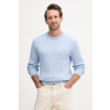 Tommy Hilfiger sveter pánsky bavlnený MW0MW33132 modrá M