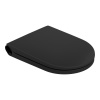 LAUFEN Cleanet Riva WC sedadlo so spomaľovacím sklápacím systémom, odnímateľné, matná čierna, H8916917160001