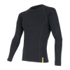 Triko dlouhé pánské SENSOR MERINO DOUBLE FACE černé XXL