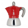 Moka kanvica na indukciu 4 šálky espresso červená Bialetti indukčná 150 ml
