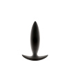 NS Novelties Renegade Spade Small, čierny silikónový análny kolík 10 x 2,5 cm