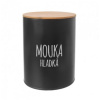 Orion Dóza Hladká mouka BLACK 13 cm 153693