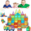 MAGNETICKÉ DIELIKY 100KS SADA PRE DETI MAGNETICKÉ HRAČKY, 3D MAGNETICKÁ STAVEBNICA