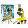 LEAN TOYS Mikroskop pre vedcov 100x 400x 1200x žltý