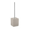 Gedy - QUADROTTO WC kefa na postavenie, tortora QU3366