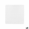 Berilo Protišmyková podložka do sprchy károvaný Biela PVC 50,3 x 50,3 x 0,7 cm (6 ks)