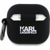 Puzdro Karl Lagerfeld pre Apple AirPods 4, čierne