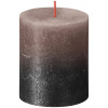 Bolsius Rustic, Vianočná, Sunset Creamy Caramel+ Anthracite 80/68 mm
