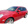 Deflektory okien pre PORSCHE Cayenne 5D 2002-2010 (+OT) 4ks (predné + zadné)