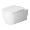 Duravit ME by Starck Závesné WC, s HygieneGlaze, biela/matná biela 2528099000