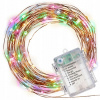 LED osvetlenie - medený drôt - 100 farebných LED