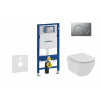 Geberit Duofix - Set predstenovej inštalácie, klozetu a dosky Ideal Standard Tesi, tlačidla Sigma01, Rimless, SoftClose, matný chróm 111.300.00.5 NE3