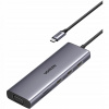 Adaptér 10v1 UGREEN Revodok CM498 USB hub na 3x USB-A 3.0, HDMI, VGA, RJ45,