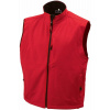James & Nicholson | JN 136, Pánska 3-vrstvová softshell vesta, červená, XL