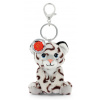 Prívesok na kľúče Keeleco na tašku snežný Leopard 12 cm