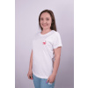 Unidress Zdravotnícke tričko Unidress- fonendoskop so srdiečkom - Biela, S