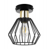 Light Home Stropné svietidlo Nuvola 5, 1x čierne drôtené tienidlo, g