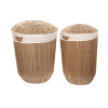 Kôš na prádlo - Kave Home Set Estibalis 2 Rokragle Baskets on (Kôš na prádlo - Kave Home Set Estibalis 2 Rokragle Baskets on)