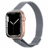 AppleKing tenký kovový remienok milánsky ťah pre Apple Watch 45 mm / 44 mm / 42 mm - sivý - možnosť vrátiť tovar ZADARMO do 30tich dní