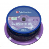 VERBATIM DVD+R(25-pack) Double layer/8x/8.5GB/spindle 43757