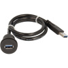 2 x zásuvka USB 3.0 A - 2 x zásuvka USB 3.0 A RRJ_USB3_SW Schlegel Množstvo: 1 ks; RRJ_USB3_SW