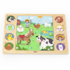 Viga Wooden Puzzle Guess By The Shadow Farm Jigsaw 17 ks