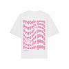 ProteinaCo Oversized tričko - Protein gang - Pink Vyber veľkosť: S
