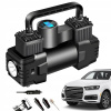 Automobilový kompresor 12V SILNÁ PUMPA 150 PSI + NADSTAVCE + MANOMETER