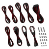 CableMod Classic ModMesh RT Cable Kit ASUS/Seasonic/Phanteks - Black/Blood Red CM-RTS-CKIT-NKKBR-R