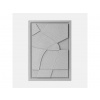 3D obraz ABSTRACT V - MILKY GREY Rozmery 3D obrazu: 35 x 50 cm