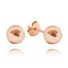 MINET JMAN0031RE08 - MINET Rose gold stříbrné náušnice KULIČKY 8 mm