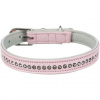 Trixie Active Comfort kožený obojok s kamienkami - ružová 17-21 cm/12 mm
