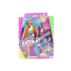 Barbie extra s modrým afro účesem