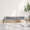 vidaXL vyvýšená posteľ pre psa sivá 110x65x20 cm Oxford látka a oceľ - Sivá - 264928-281567