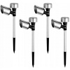 Solárne svietidlá - 4x Solárna lampa Záhrada LED oceľ Stuck 36cm (Solárne svietidlá - 4x Solárna lampa Záhrada LED oceľ Stuck 36cm)