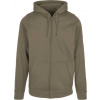 BUILD YOUR BRAND BB 008 / Pánska mikina s kapucňou na zips - olive XXXL