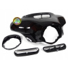 Lebka Ovečka Zvonku BATWING + Čierny Vivid mriežka pre Harley Touring 14-24