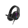 Marvo H8618, slúchadlá s mikrofónom, ovládanie hlasitosti, čierna, 2.0, podsvietené, USB H8618 BK