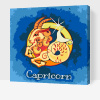 Vymalujsisam.sk Maľovanie podľa čísiel - Kozorožec/Capricorn Veľkosť: 50x50cm, Rám: Na kartónovej doske