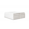 Čalúnená posteľ boxspring PHILIPPE - biela / 120x200