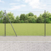 Šesťhranné sivé oplotenie 1,5 x 10 m, oceľ, vidaXL Plotové stĺpiky
