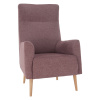 Kreslo ušiak SAMY Farba: Staroružová