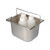 Nerezová vaňa na malé nádoby typ GN-B 1/2-200, s držadlom, objem 11,7 l