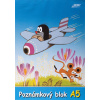 Poznámkový blok KRTOK A5, čistý, 50 listov