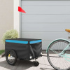 zahrada-XL Vozík za bicykel, čierno modrý 30 kg, železo 94100