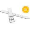 MINET MSSXW12 - XL Biely kožený remienok z luxusnej kože TOP GRAIN - 12 - XL